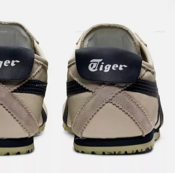 Onitsuka Tiger by Asics Beige and Black Athletic Shoes - Picture 2 of 7